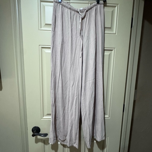 NWT Women's linen blend Wide-Leg Pants Sz l - Picture 8 of 15